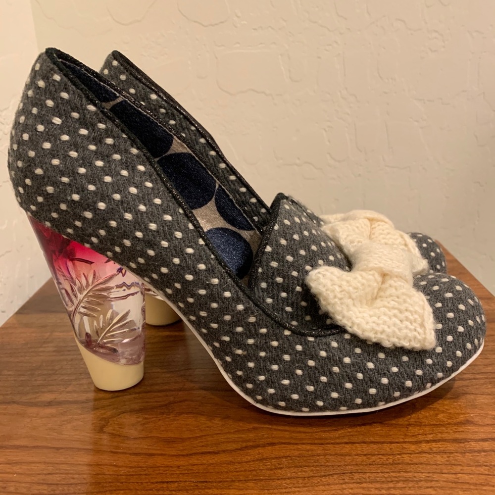 Irregular Choice Bowtiful polka heels